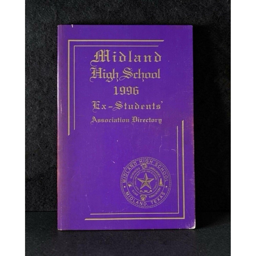 Vintage Midland High School 1996 Alumni Directory Book Midland TX Bulldogs